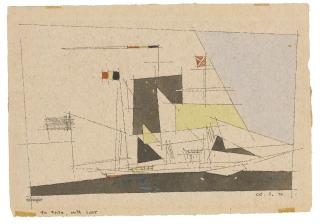 Lyonel Feininger - Untitled (Sailing Ship)