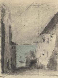 Lyonel Feininger - Untitled (Village On The Baltic)