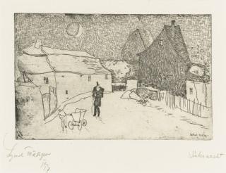 Lyonel Feininger - Winternacht (Prasse E 60)