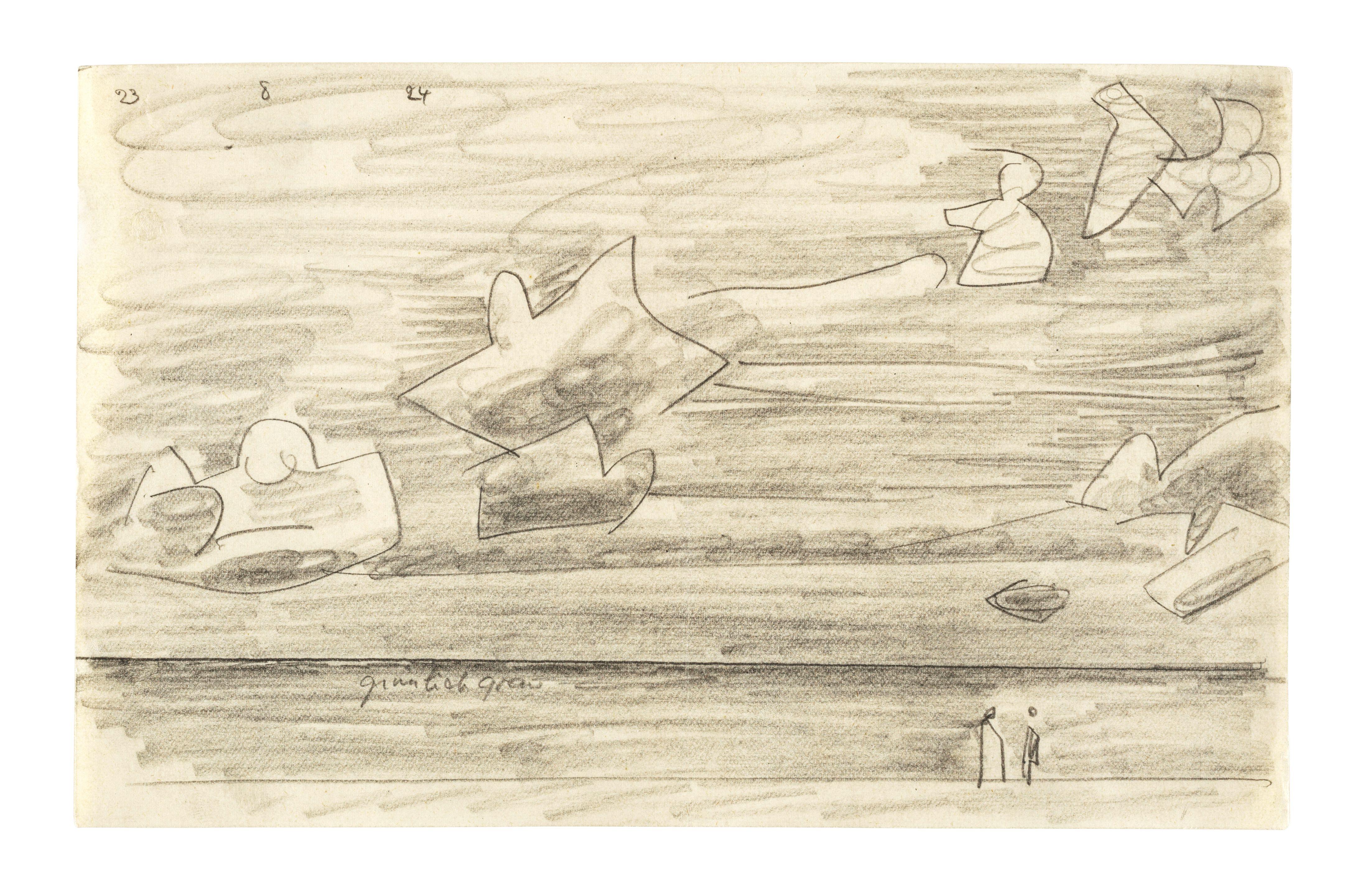 Lyonel Feininger - Wolken uber\'m Meer (Clouds above the Sea)