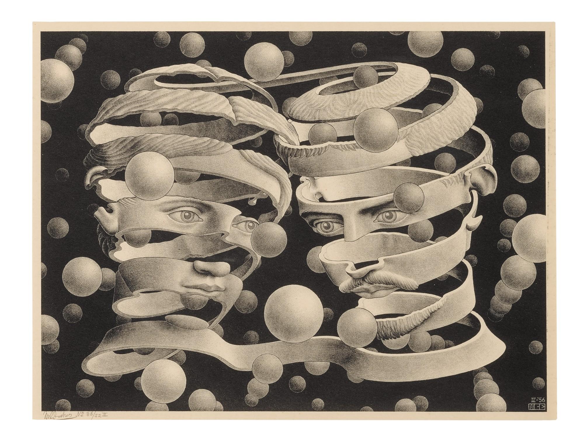 M. C. Escher - Bond of Union (Bool/Kist/Locher/Weirda 409)