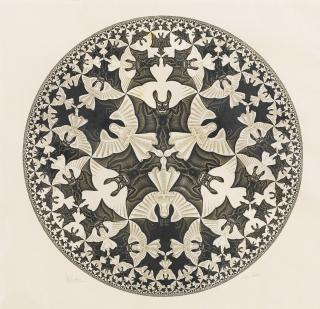 M. C. Escher - Circle Limit Iv (Heaven And Hell) (Bool/Kist/Locher/Wierda 436)