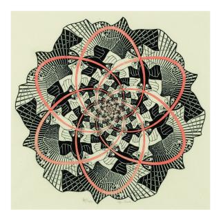 M. C. Escher - Path Of Life Iii (B./K./L./W. 445)