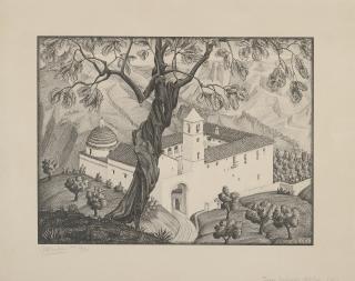 M. C. Escher - Scilla, Calabria; And (Cloister Near) Rocca Imperiale, Calabria (Bool/Kist/Locher/Wierda 142 & 145)