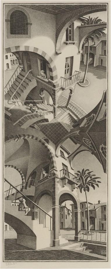 M. C. Escher - Up and Down (Bool 352)
