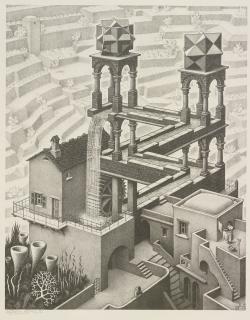 M. C. Escher - Waterfall (B./K./L./W. 439)