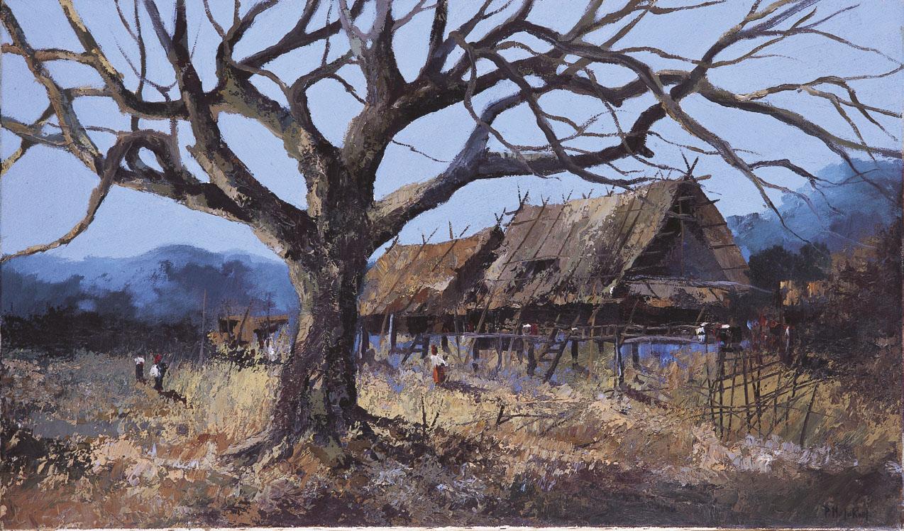 M. L. Poum Malakoul - Stilt houses in the countryside