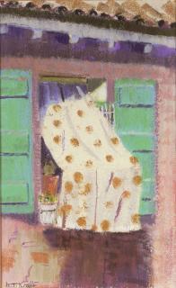 M.T. Krafft - Fenêtre aux volets verts