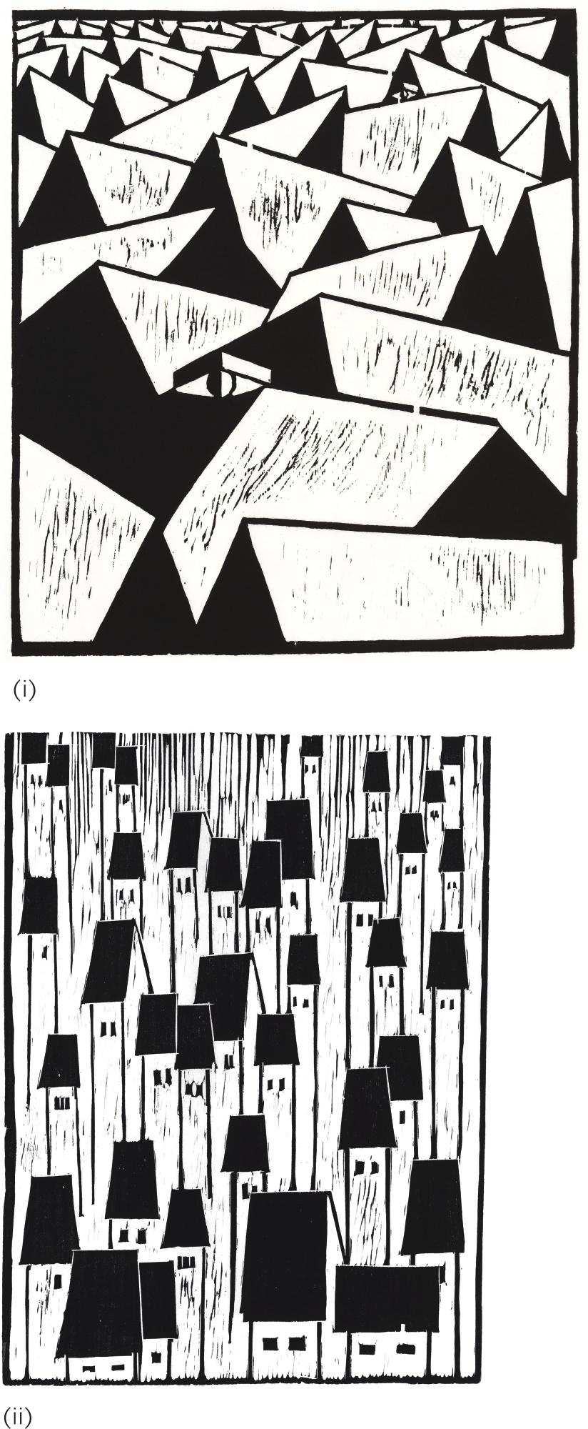 Ma Desheng - (I) Seeing Town (Ii) Home Of The Commoners (Two Works)