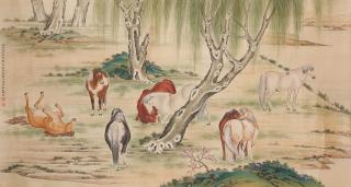 Ma Jin - Eight Horses Under the Willow Trees