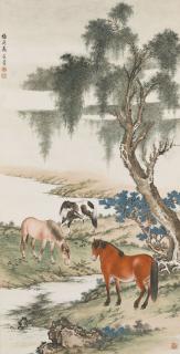 Ma Jin - Resting Beside a Running Stream