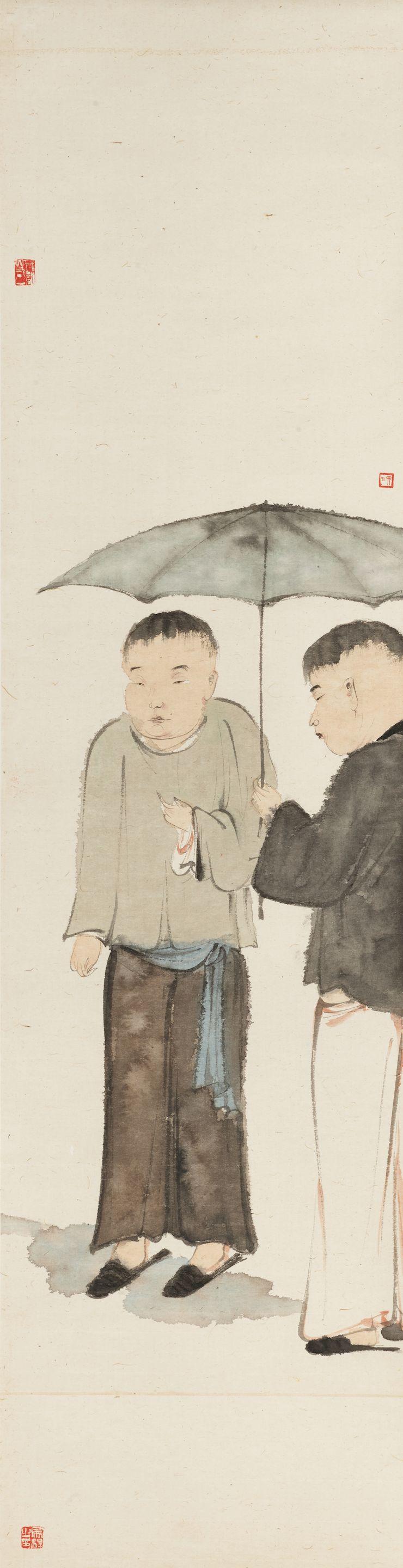 Ma Jun - Two Man Under Umbrella