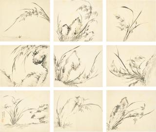 Ma Shouzhen - Ink Orchids