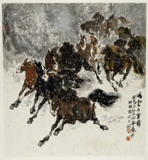 Ma Xinle - Pferde im Winter