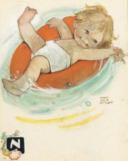 Mabel Lucie Attwell - Never a trouble - never a care - just bobbing about any ol\' where
