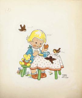 Mabel Lucie Atwell - I\'m as happy as can be, Robin\'s come to be with me