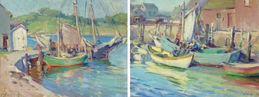 Mabel Woodward - Fishing Boats, Nova Scotia: Two Works