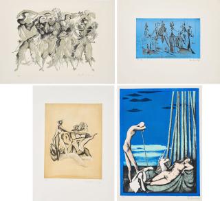 Mac Zimmermann - Konvolut von 4 Druckgrafiken.