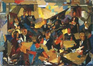 Macario Vitalis - In a restaurant