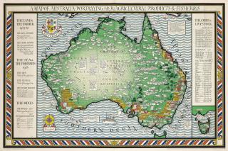 Macdonald Gill - A Map Of Australia