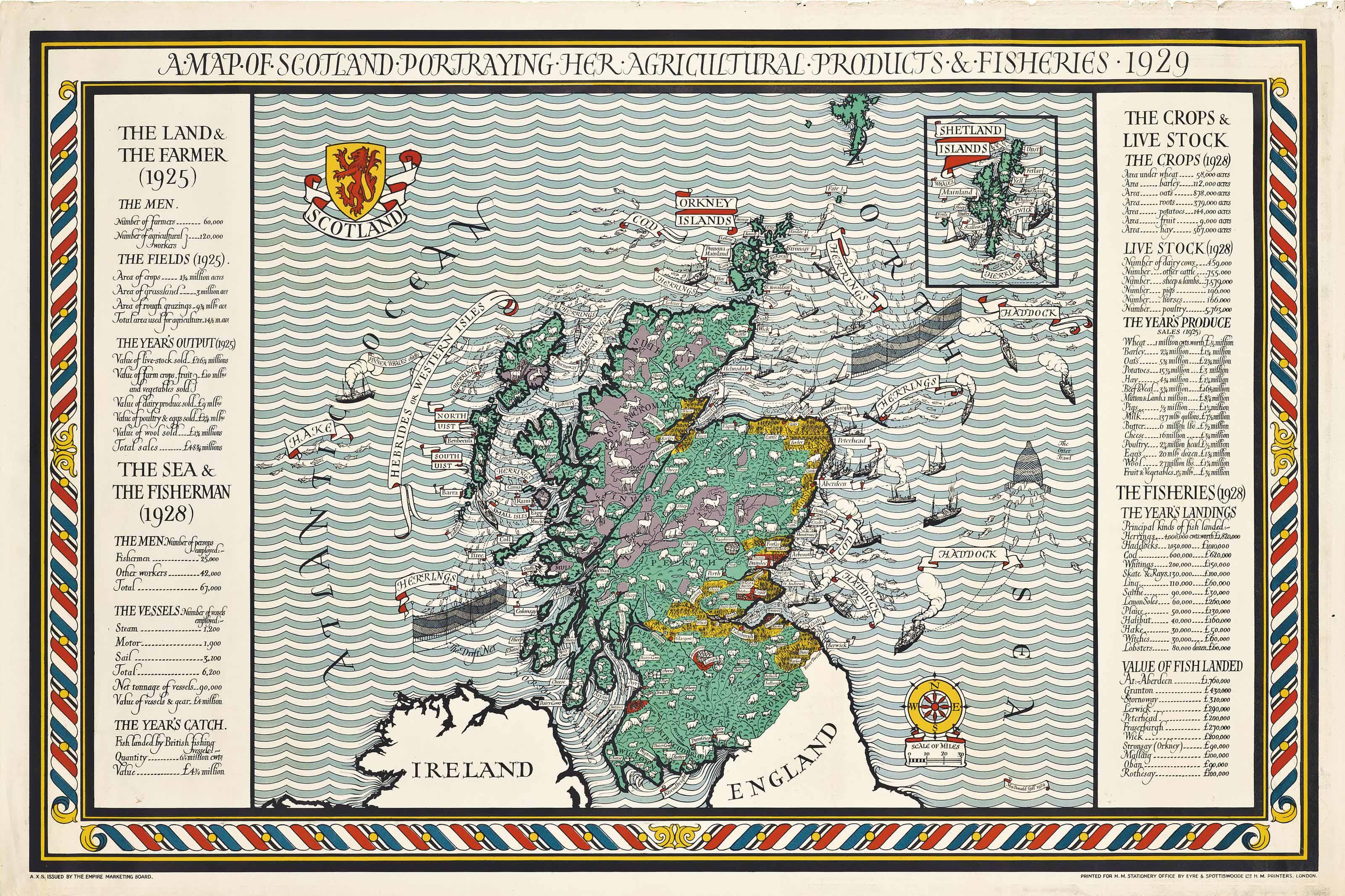 MacDonald Gill - A Map Of Scotland