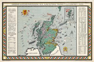 MacDonald Gill - A Map Of Scotland