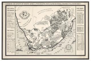 Macdonald Gill - A Map Of The Union Of South Africa