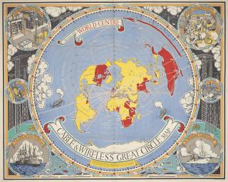 Macdonald Gill - Cable & Wireless Great Circle Map