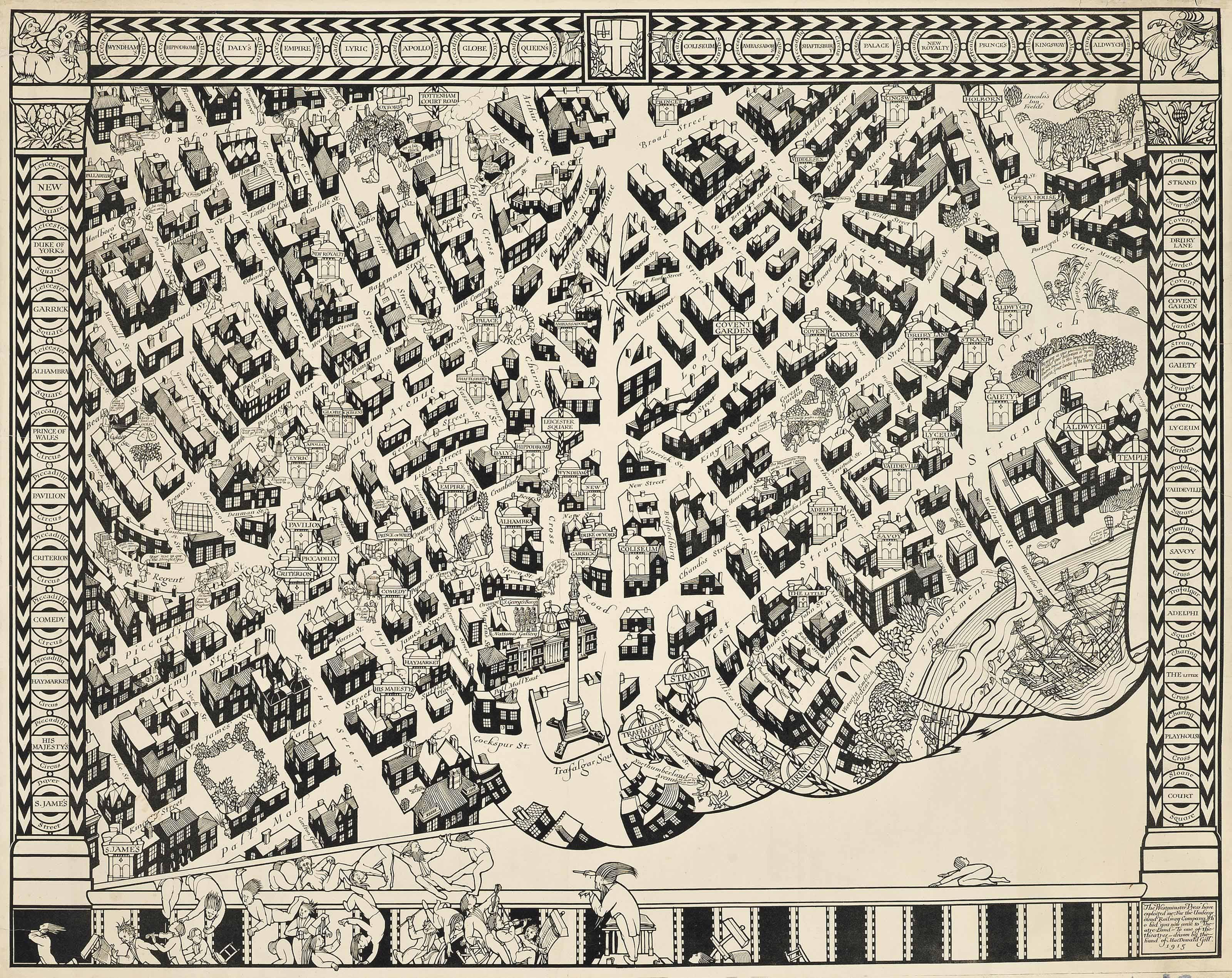 MacDonald Gill - Theatreland