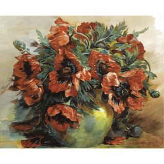 Madeleine-Jeanne Lemaire - Les Coquelicots