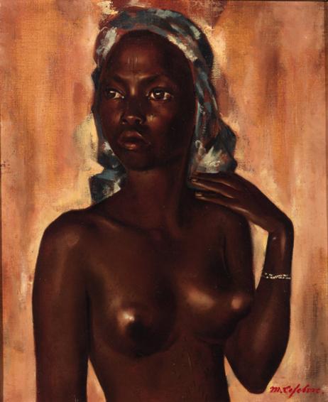 Madeleine Lefebvre - Portrait of a man; Portrait of a girl