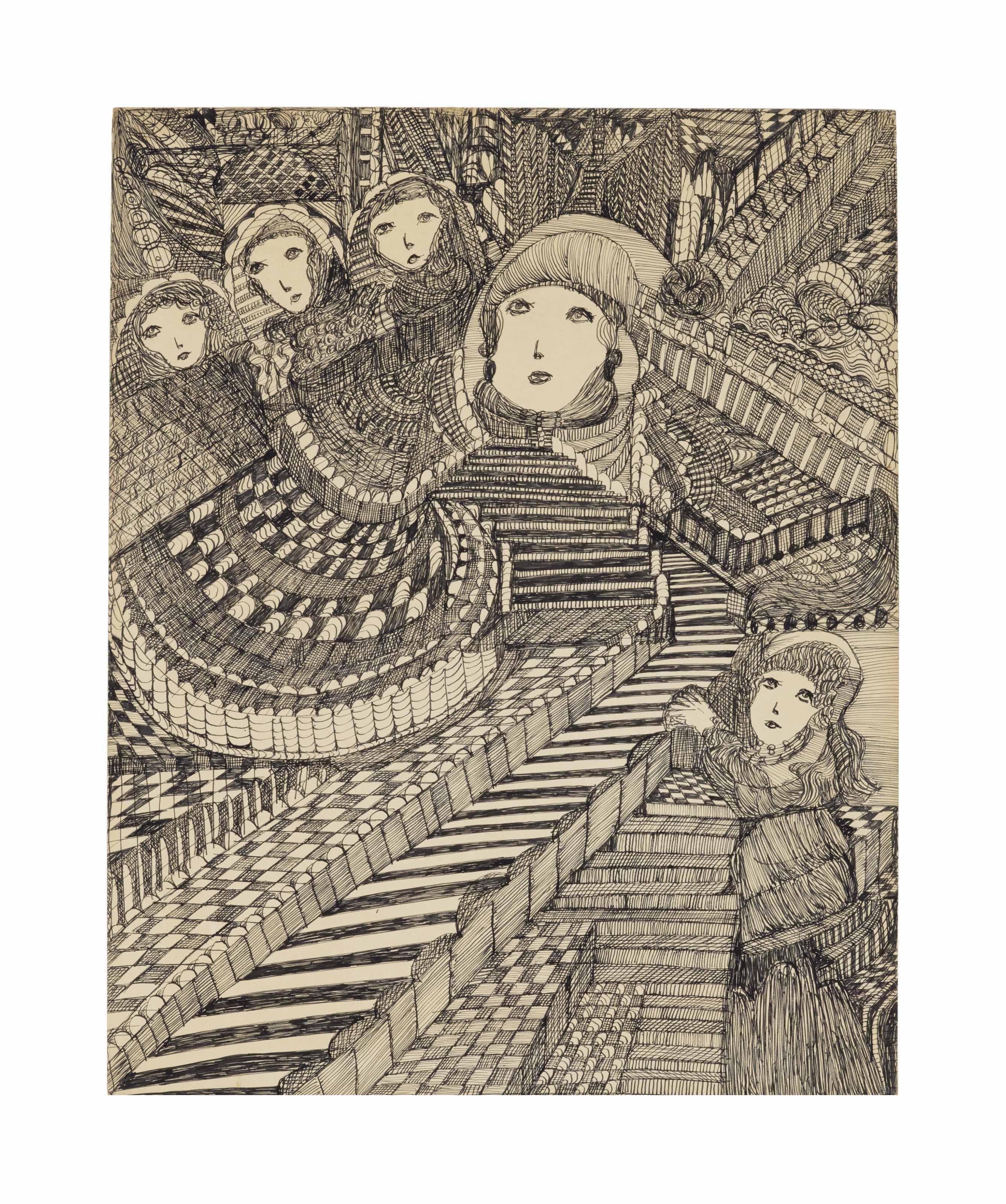 Madge Gill - Many Mansions, 1951