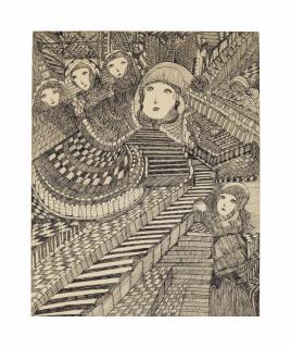 Madge Gill - Many Mansions, 1951