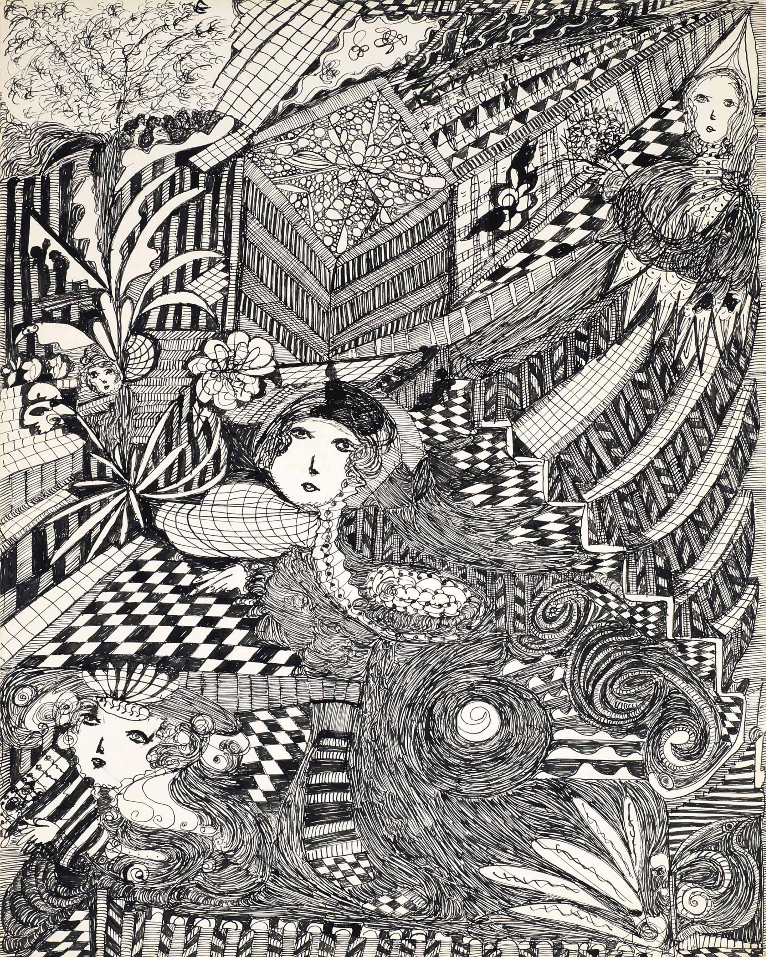 Madge Gill - Untitled, 1950s