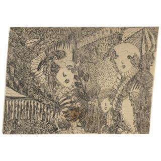 Madge Gill - Untitled (Three Women)