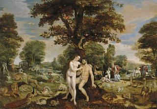 Maerten de Vos, The Elder - The Garden of Eden, With The Fall of Man, The Creation of Eve, And The Expulsion From The Garden