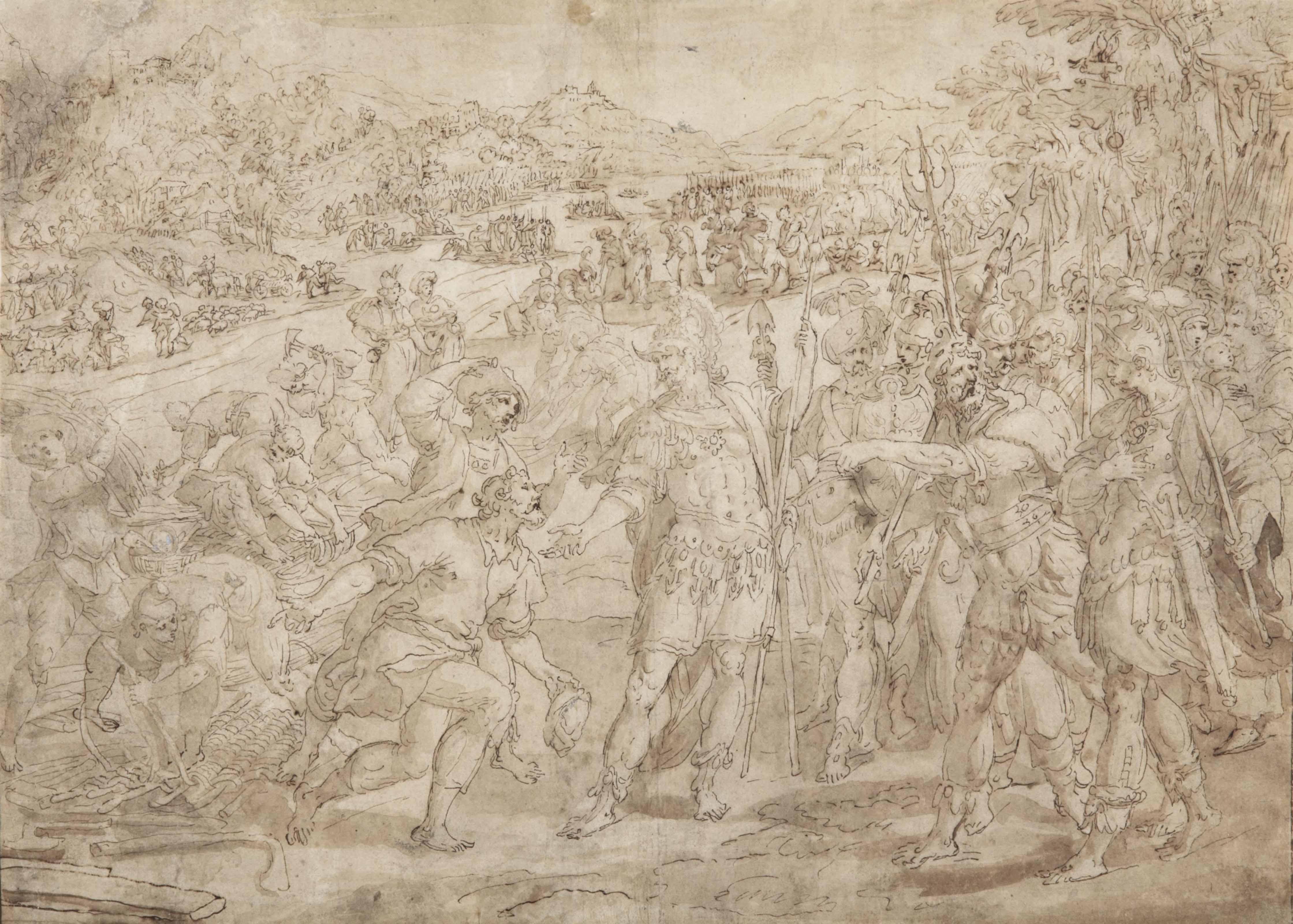 Maerten De Vos - A scene from the life of Alexander the Great