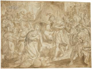 Maerten De Vos - Abigail asking David\'s forgiveness