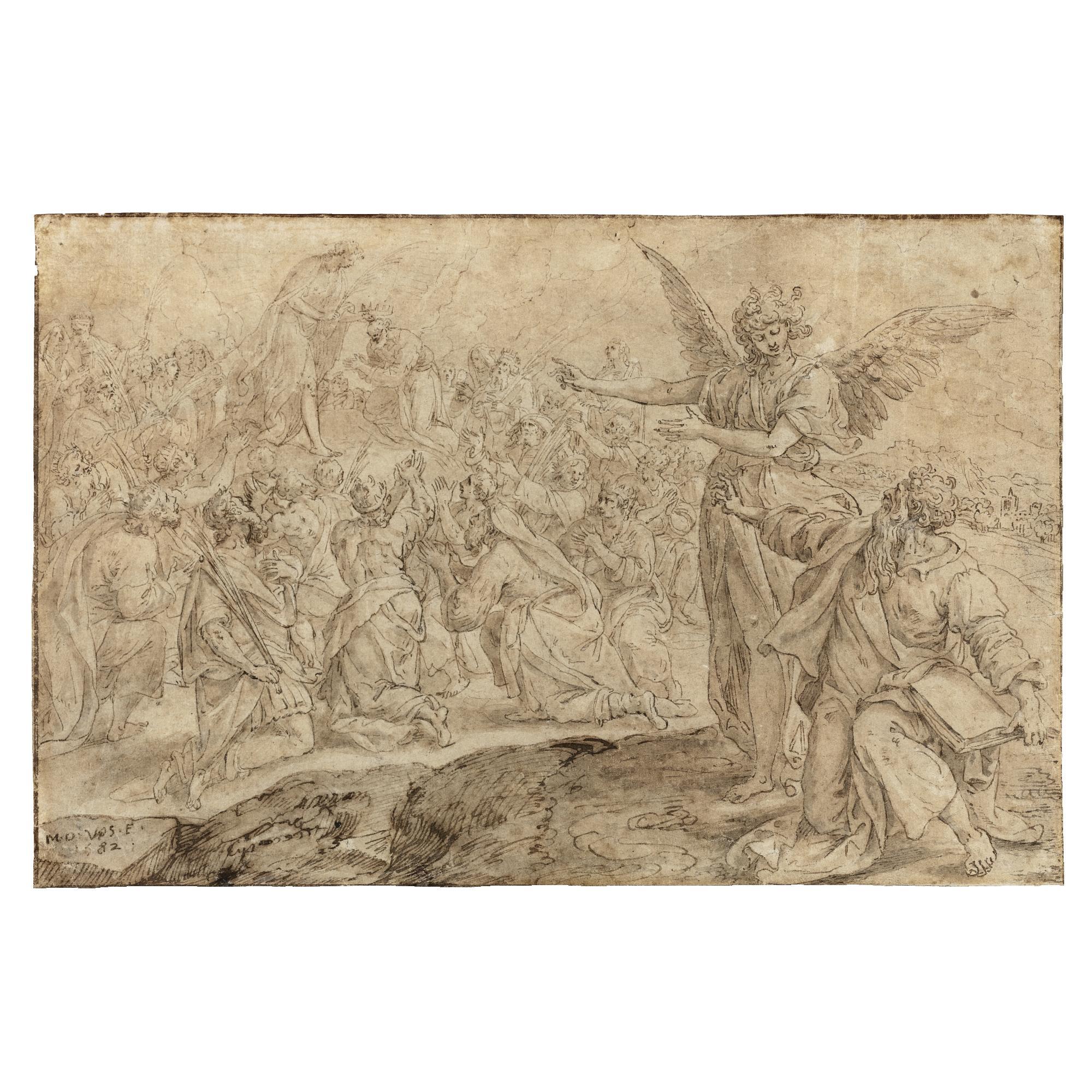 Maerten De Vos - Esdras And The Angel On Mount Sion