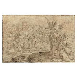 Maerten De Vos - Esdras And The Angel On Mount Sion