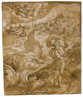 Maerten De Vos - Jonah Cast On Shore By The Fish