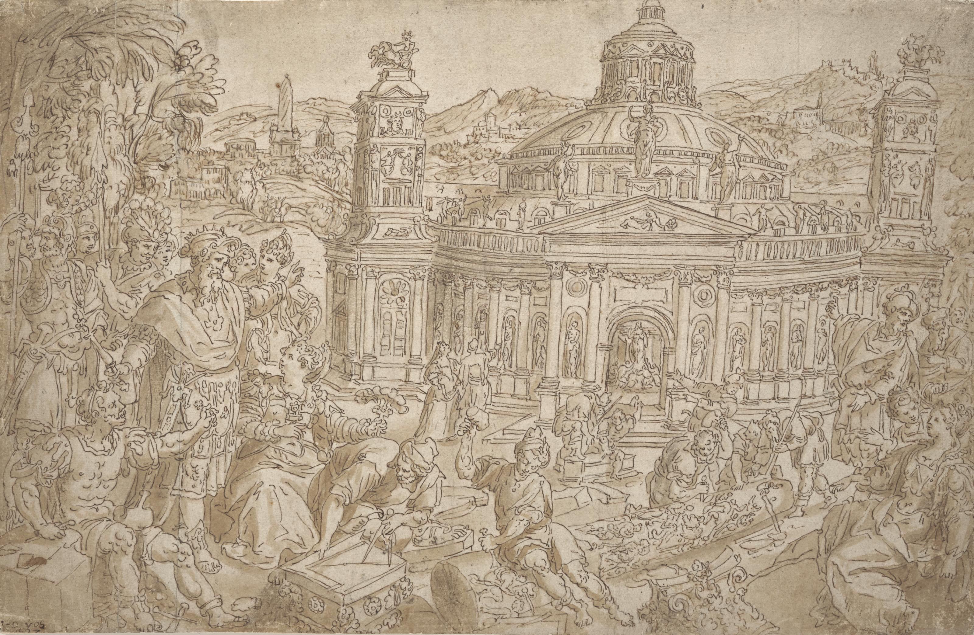 Maerten De Vos - Le Temple De Diane À Ephèse