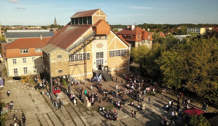 E-Werk in Luckenwalde von oben