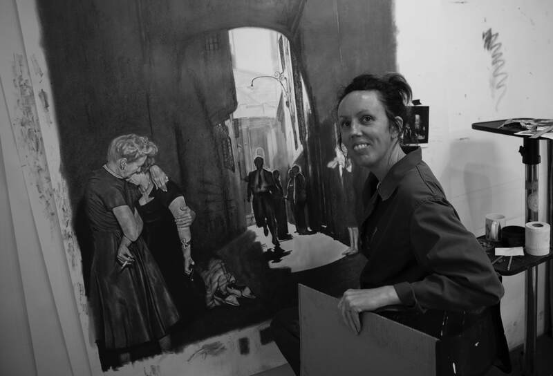 Nina Fowler in her studio