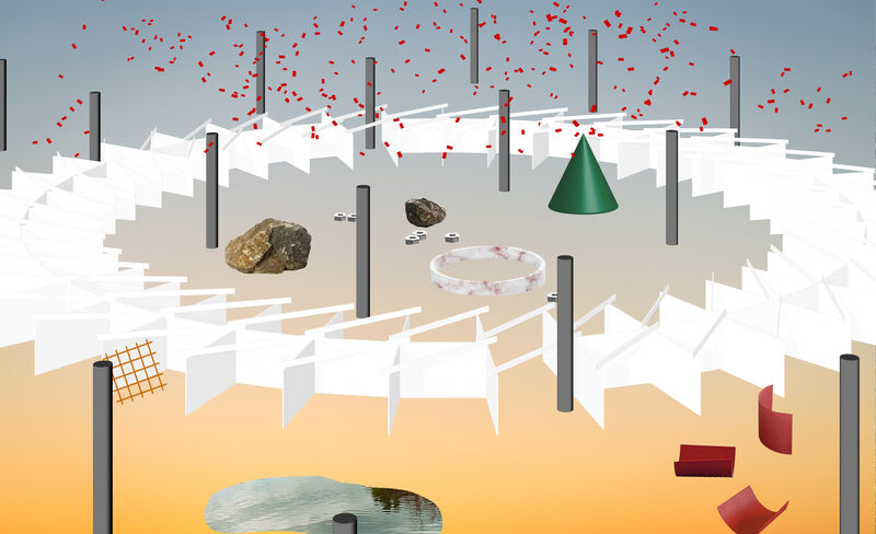 Collage von OFFICE Kersten Geers David Van Severen i.Z.m. Richard Venlet