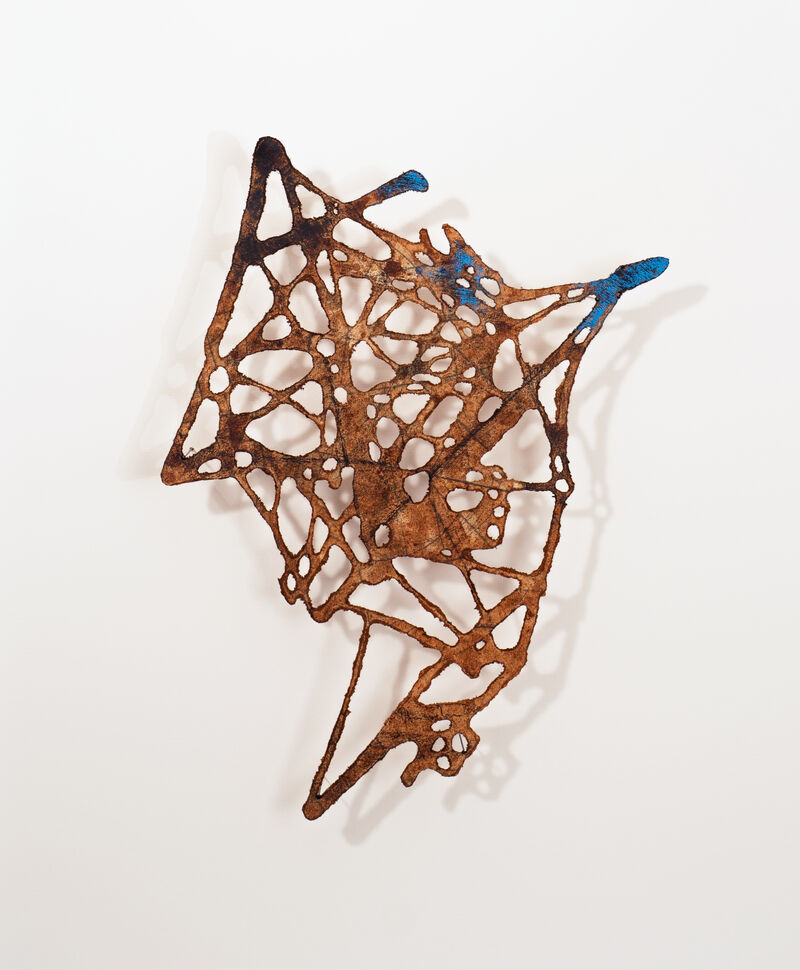 Tilmann Zahn, Trümmerstück-28, 2021, Bleistift-Graphit-Öl-Papier-rip, 60 x 50 cm