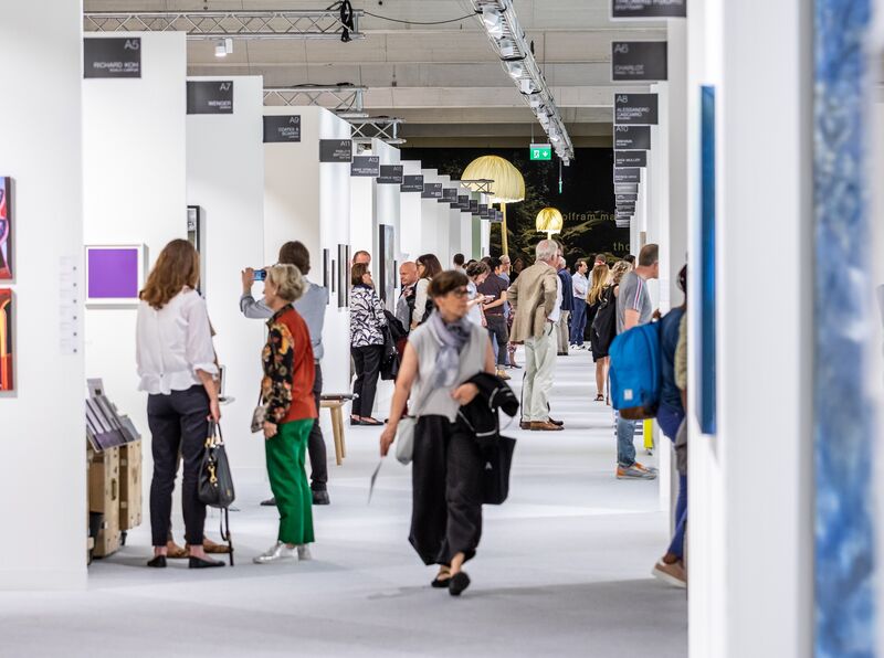 Die VOLTA Kunstmesse an der Elsässerstrasse 215 in Basel.