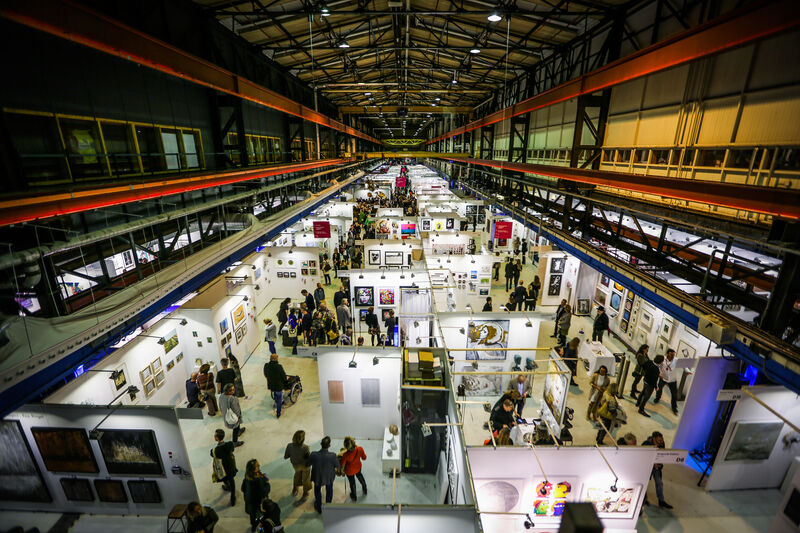 Aerial photo of the Affordable Art Fair Amsterdam