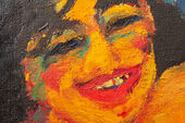 Emil Nolde, Detail des Gemäldes Im Hafen von Alexandrien aus dem Triptychon Heilige Maria Aegyptiaca, 1912