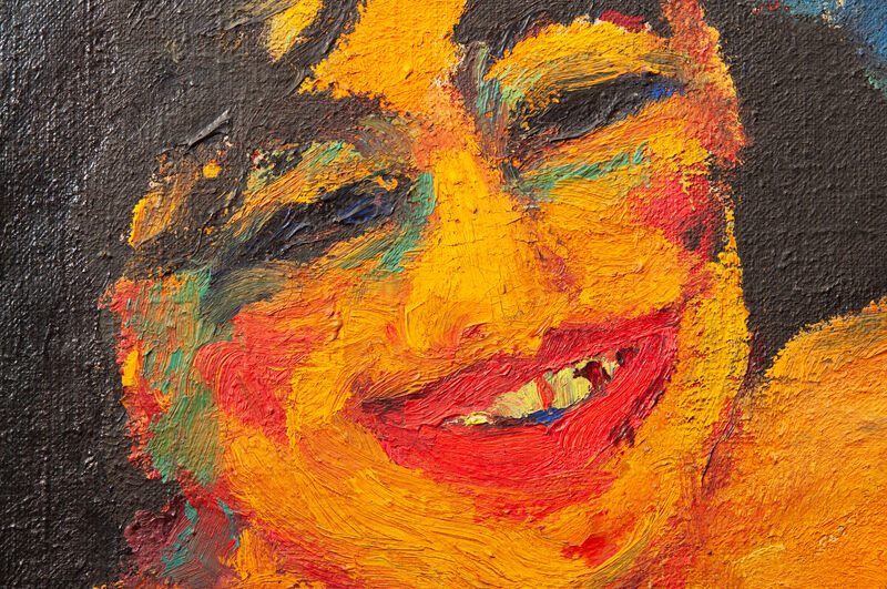 Emil Nolde, Detail des Gemäldes Im Hafen von Alexandrien aus dem Triptychon Heilige Maria Aegyptiaca, 1912